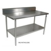 Stainless Steel Table with Splashback -1.1 metre