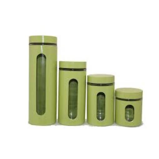 Canister Set Green - 4 Piece