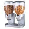 Cereal Dispenser Double-Silver