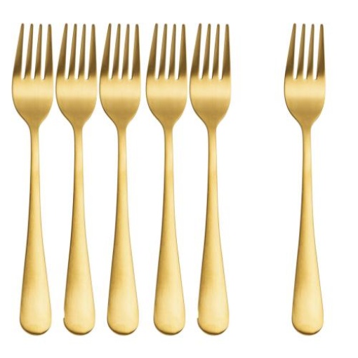 Cutlery Forks Gold-Pack of 6