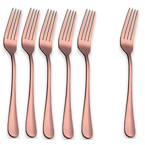 Cutlery Forks Rose Gold-Pack of 6