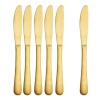 Cutlery Knives Gold-Pack of 6