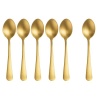 Cutlery Teaspoons Gold-Pack of 6