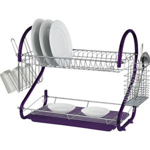 Dish Rack Purple-2 tier