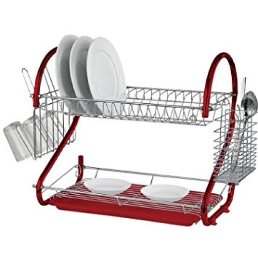 Dish Rack Red-2 tier