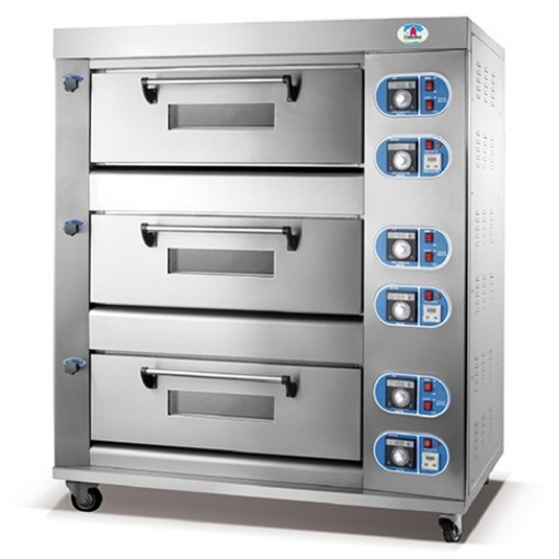 Electric Baking Oven-3 Deck 6 Tray