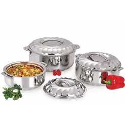 Hot pot Casserole Insulated Food Warmer Large-3 Piece