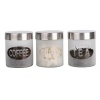 Canister Set Frosted Design - 3 Piece