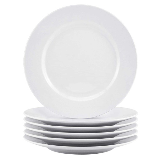 Dinner Plate Round-White 10.5 Inches